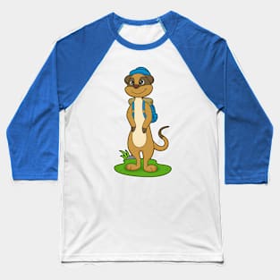 Meerkat Adventure Backpack Baseball T-Shirt